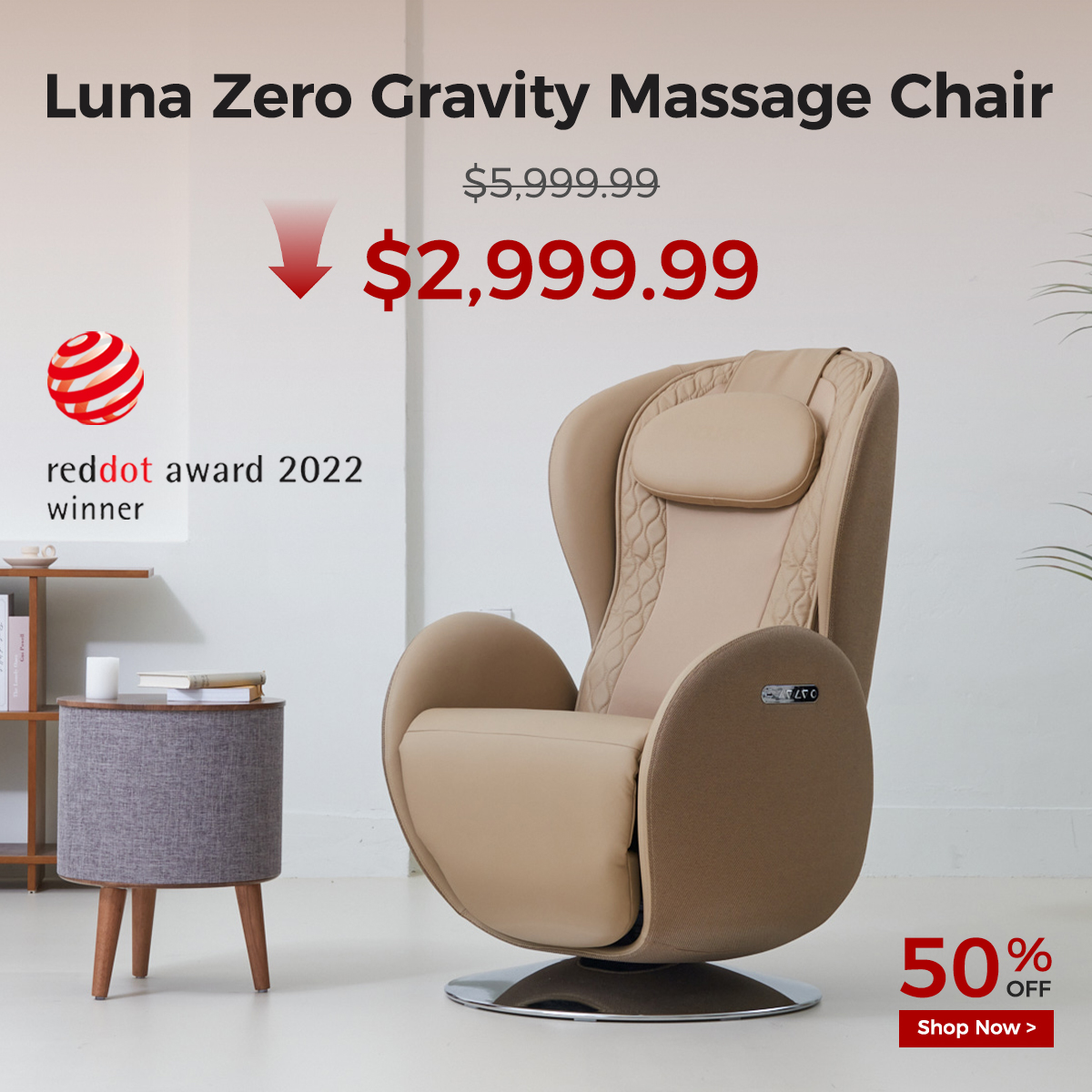 Nouhaus Facebook ad: Nouhaus Luna Zero Gravity Massage Chair