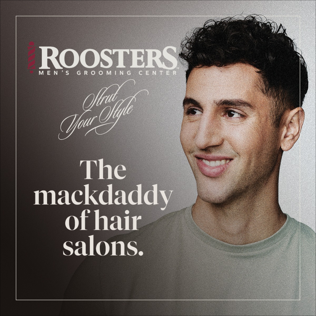 Roosters Men's Grooming Center Facebook ad