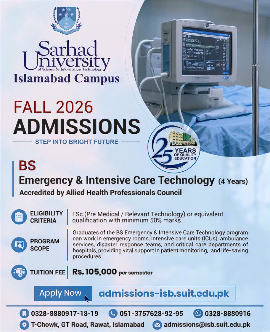 Sarhad University, Islamabad Campus Facebook ad: Chat with us