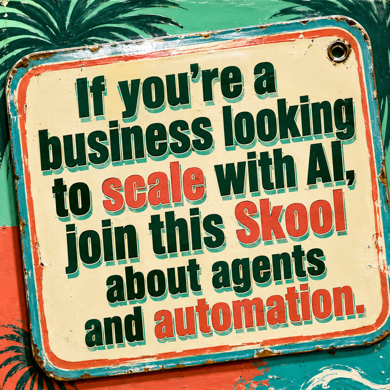 Skool Facebook ad