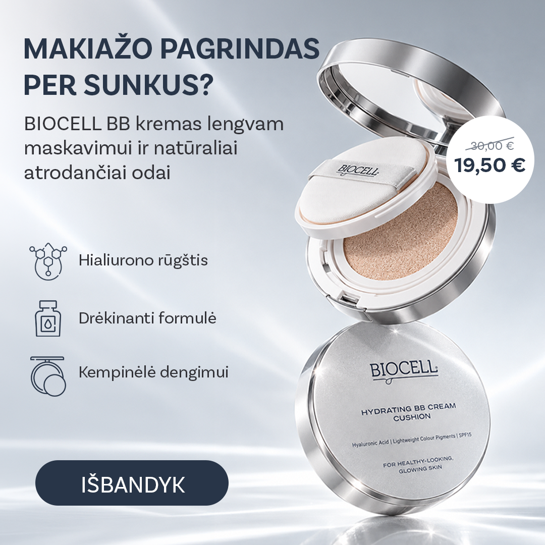 BIOCELL Lietuva Facebook ad: BIOCELL drėkinantis BB kremas