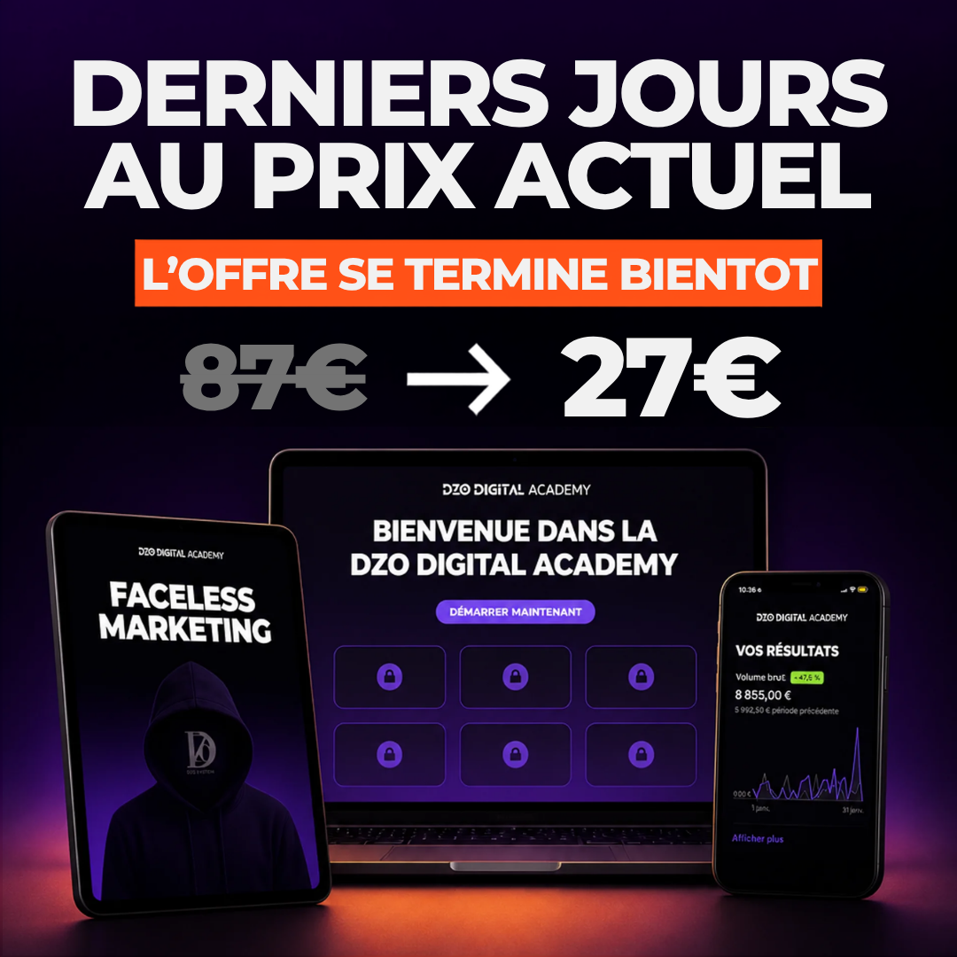 Enzo DZO System Facebook ad: Rejoins +1.300 membres