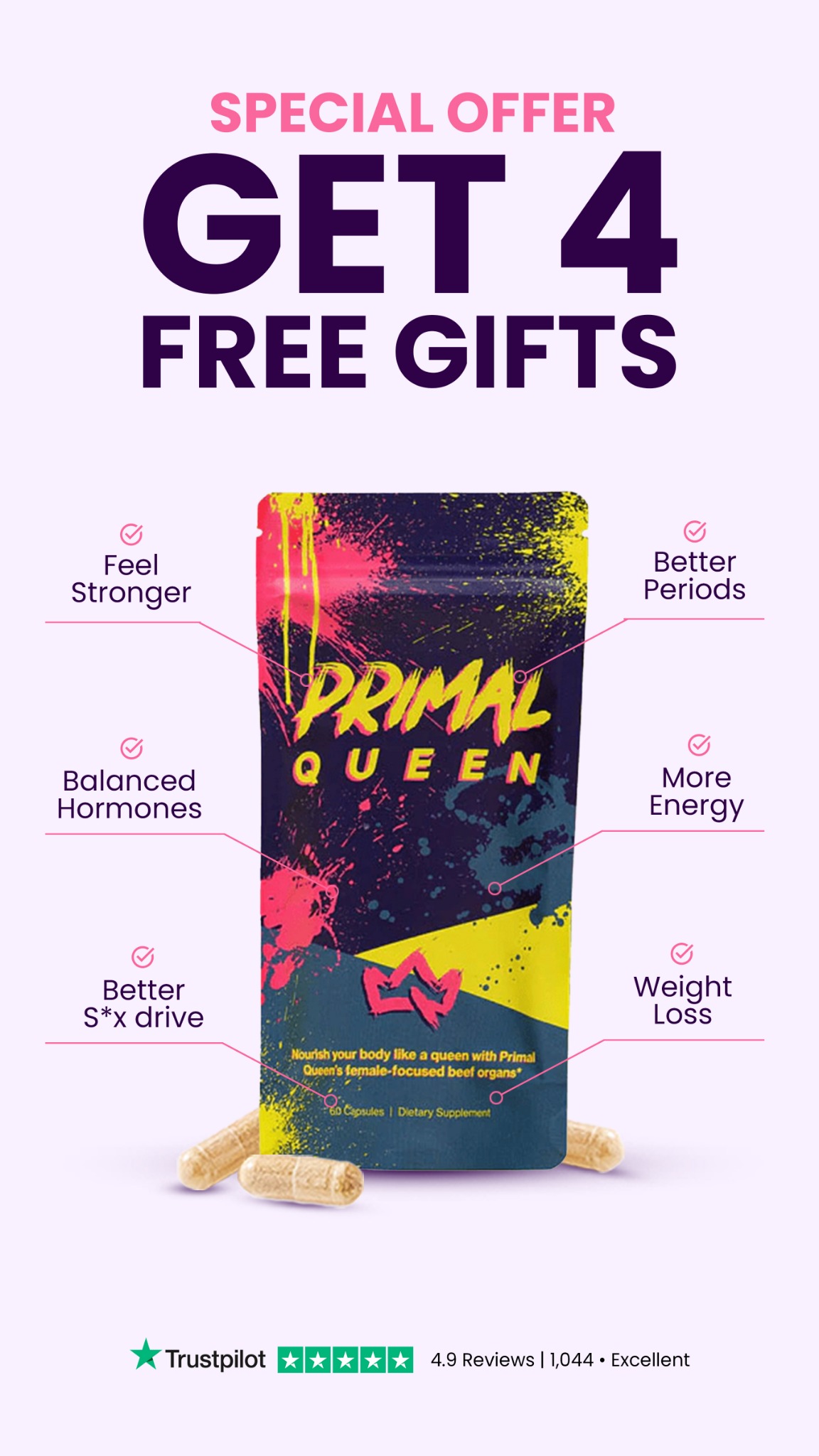 Primal Queen Facebook ad