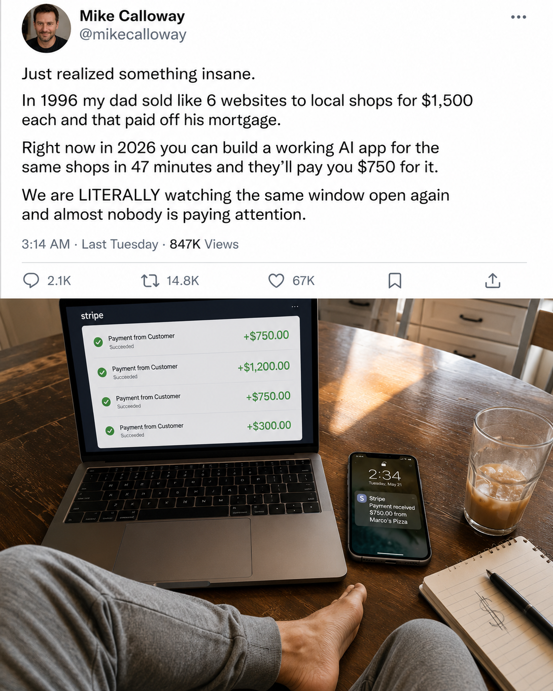 Ewan Davies Facebook ad