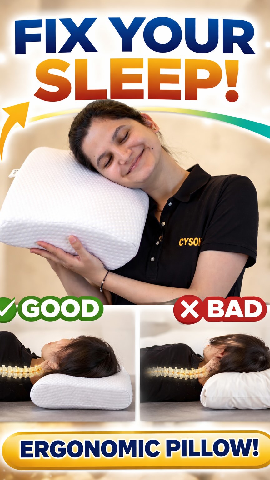 Cyson Facebook ad: Upgrade your sleep with the Cyson Cervical Pillow