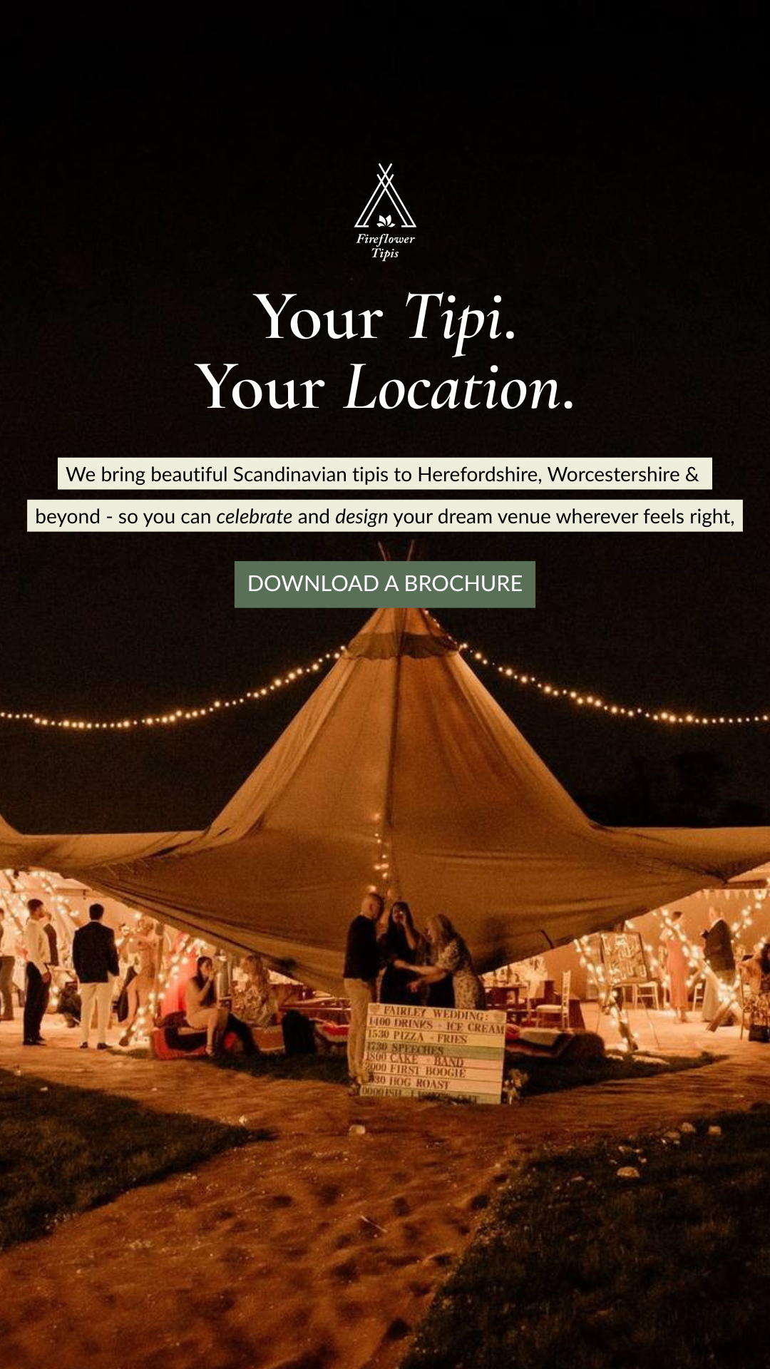 Fireflower Tipis Facebook ad