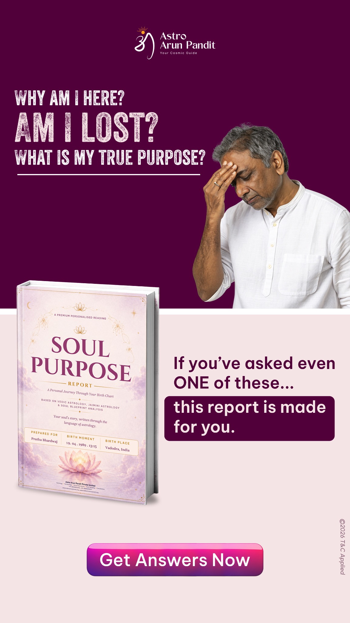 Astro Arun Pandit Facebook ad
