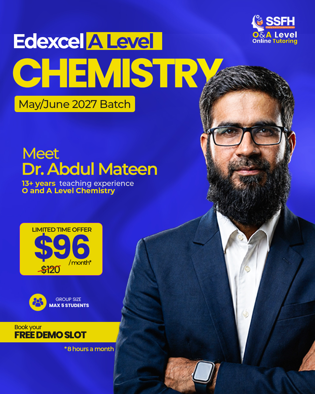 SSFH - Shaping Smart & Foresighted Humans Facebook ad: Struggling with Edexcel A Level Chemistry?