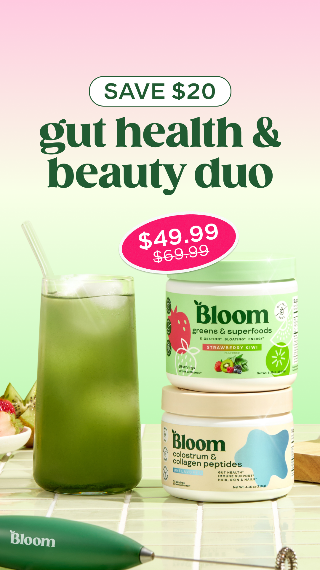 Bloom Nutrition Facebook ad