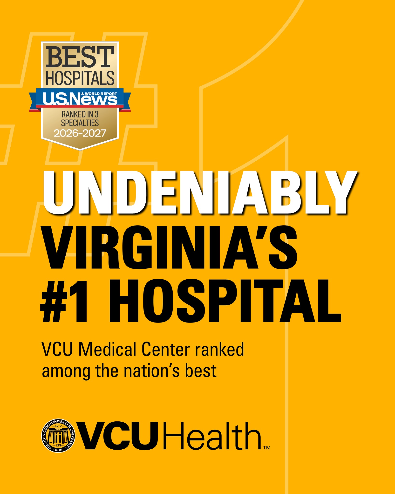 VCU Health Facebook ad: Undeniably Virginia’s #1