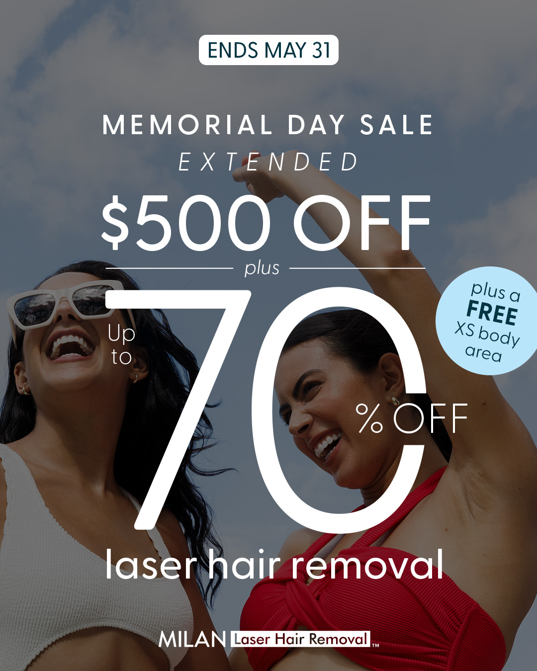 Milan Laser Hair Removal Facebook ad
