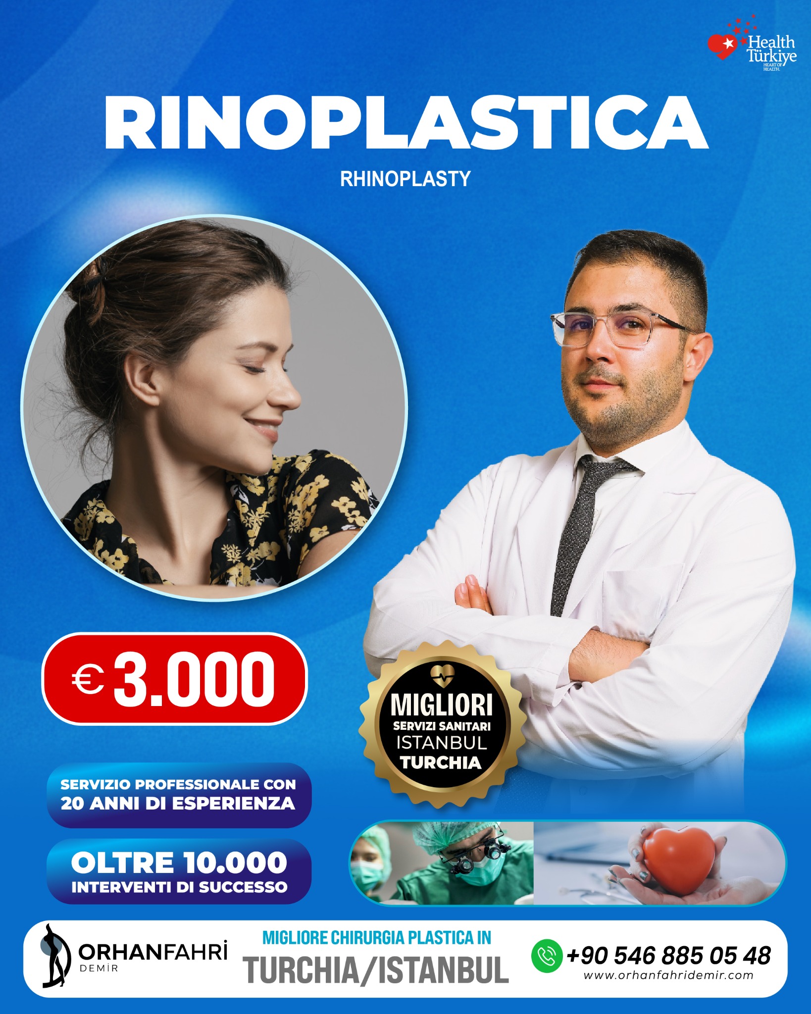 Dr. Orhan Fahri Demir Facebook ad: Migliori Servizi Sanitari Turchia/Istanbul