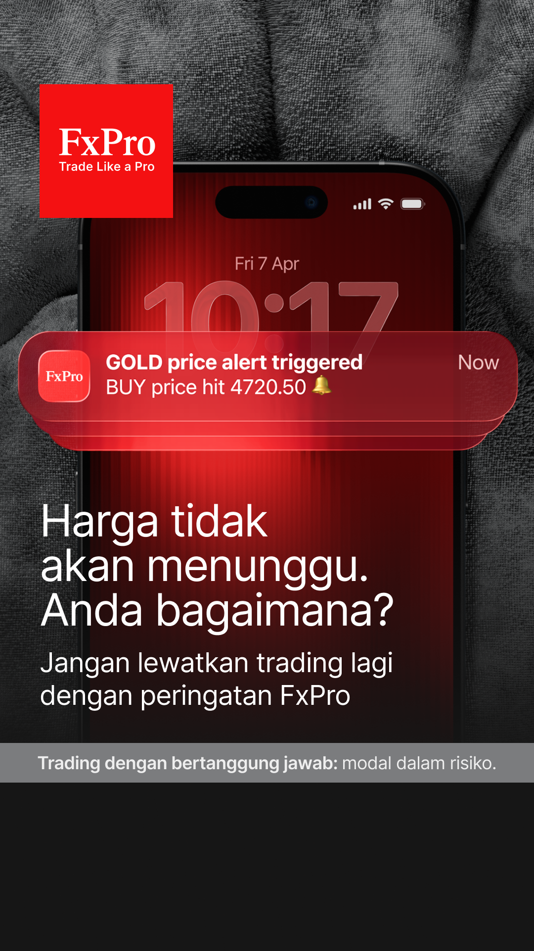 FxPro Trading Broker Facebook ad