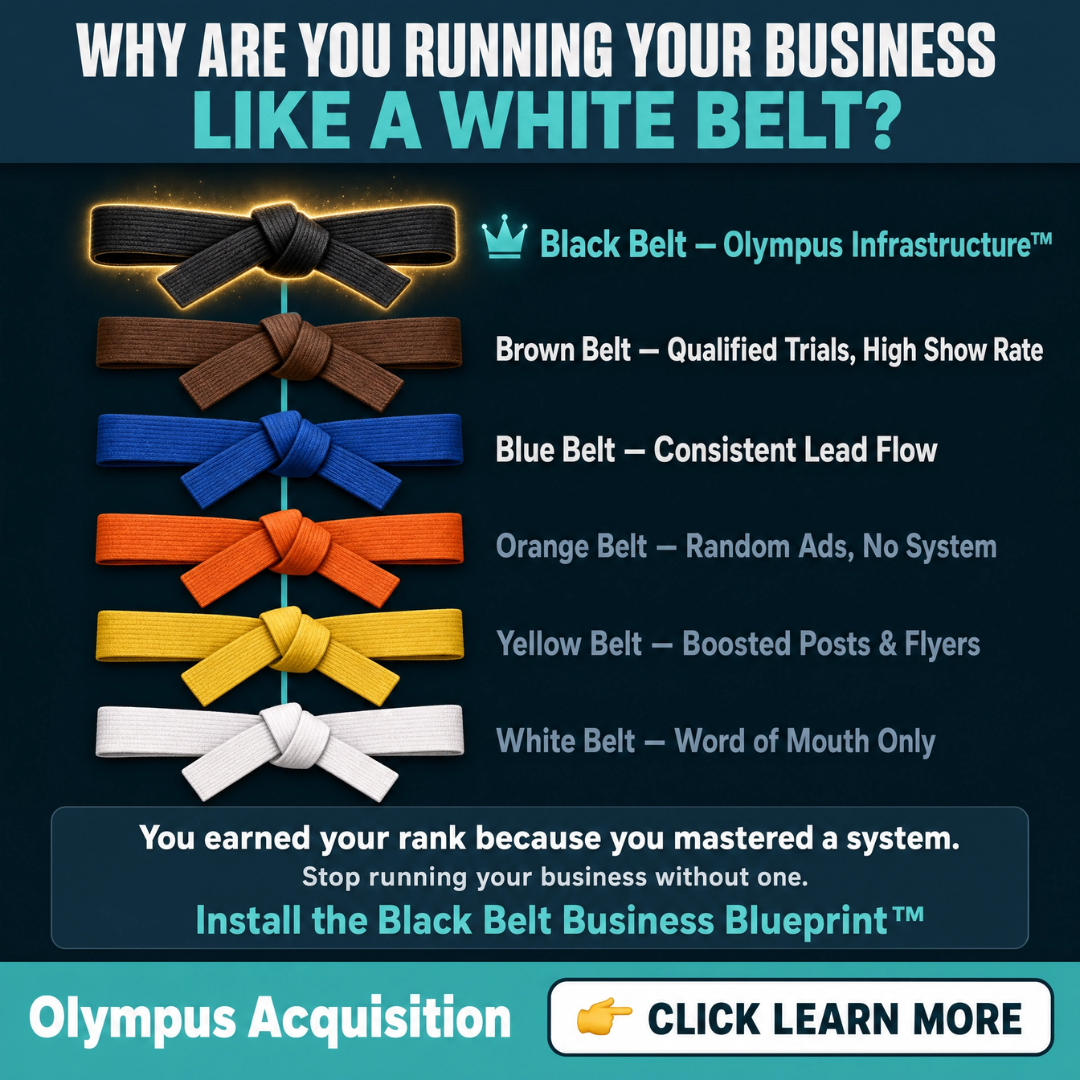 Olympus Acquisition Facebook ad: See why Martial Arts Schools Love Us?