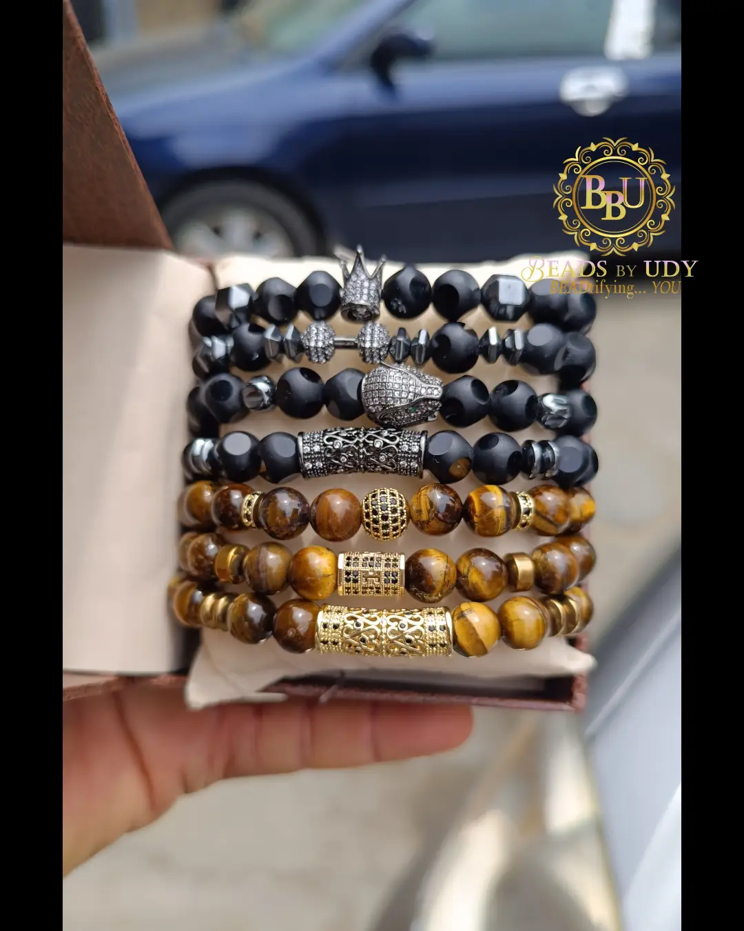 Beadsbyudy Facebook ad: For your beautiful beaded gemstone bracelets in different…