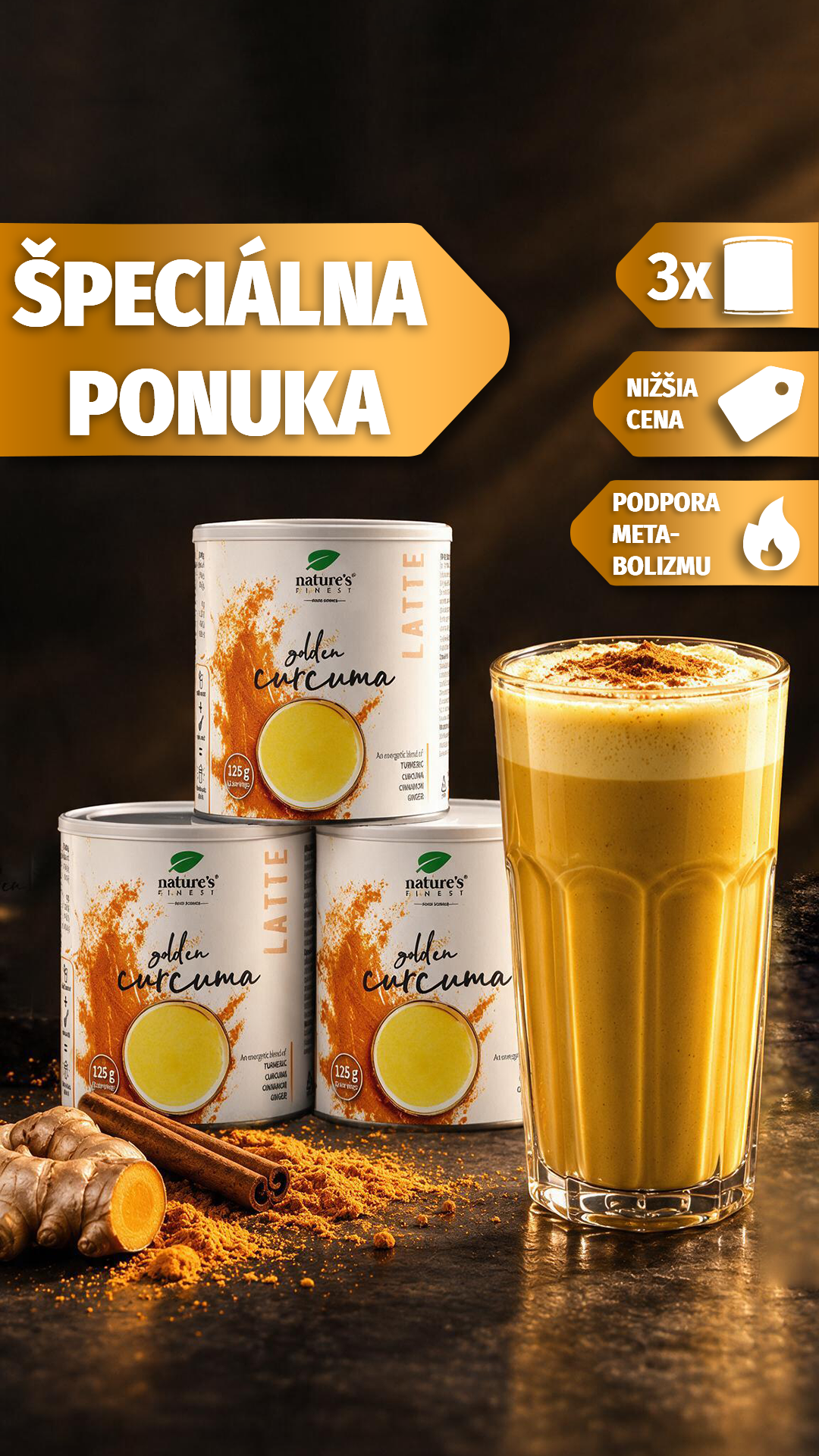 Nature's Finest Slovensko Facebook ad: Pomáha urýchliť spaľovanie tukov