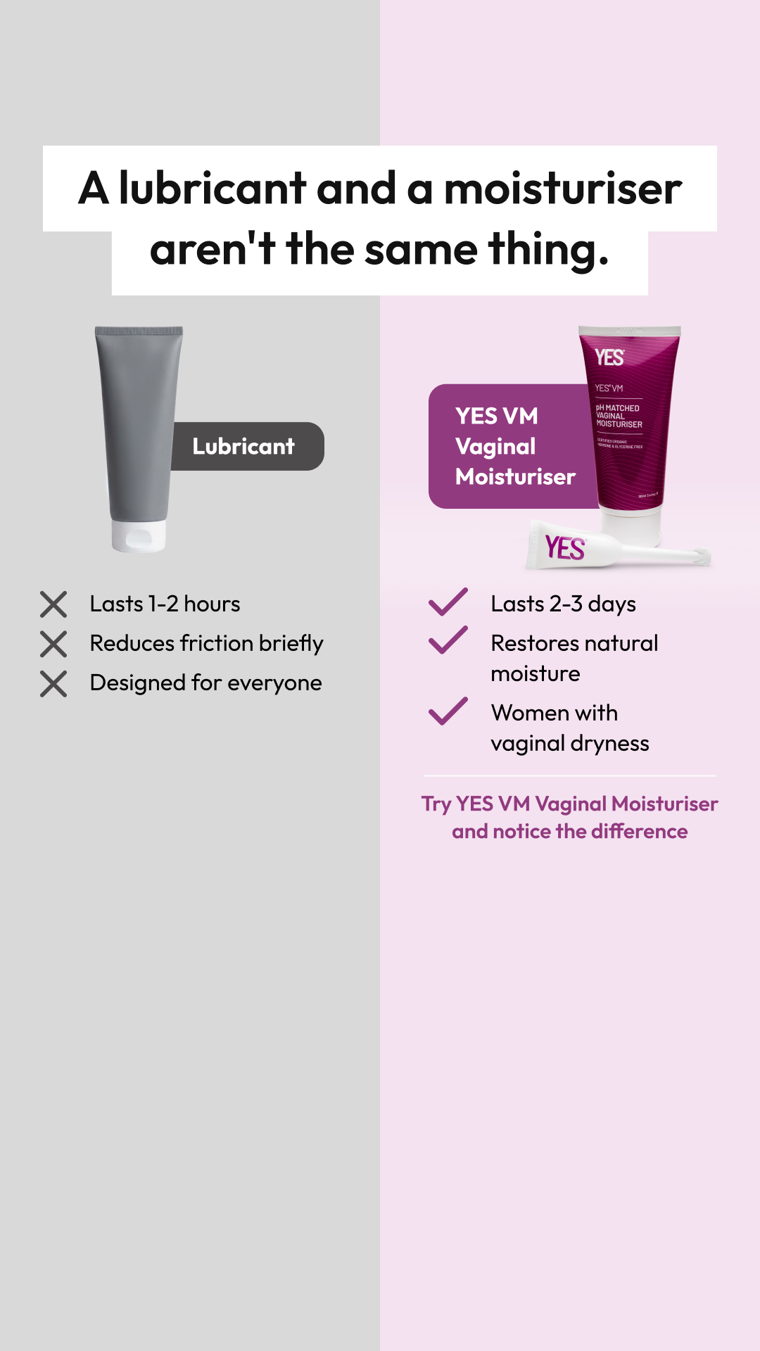 YES - The Organic Intimacy Company Facebook ad