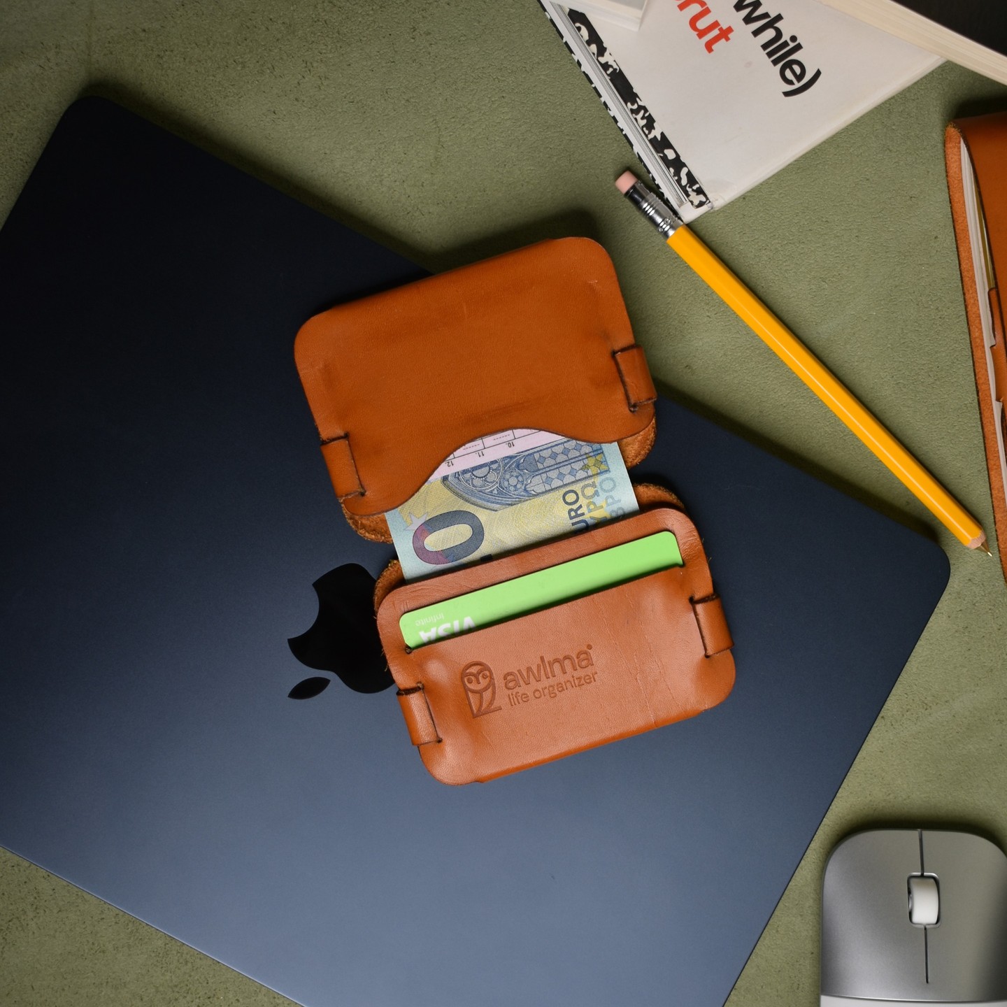Awlma, Life Organizer Facebook ad: Seamless Leather Wallet: Stylish Minimalist Accessory |…