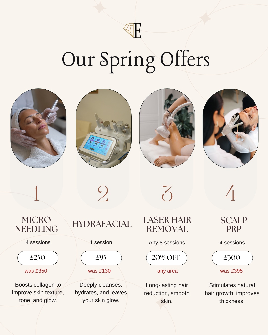 Empire Aesthetics and Dentistry Facebook ad: Spring Skin Offers Now Live