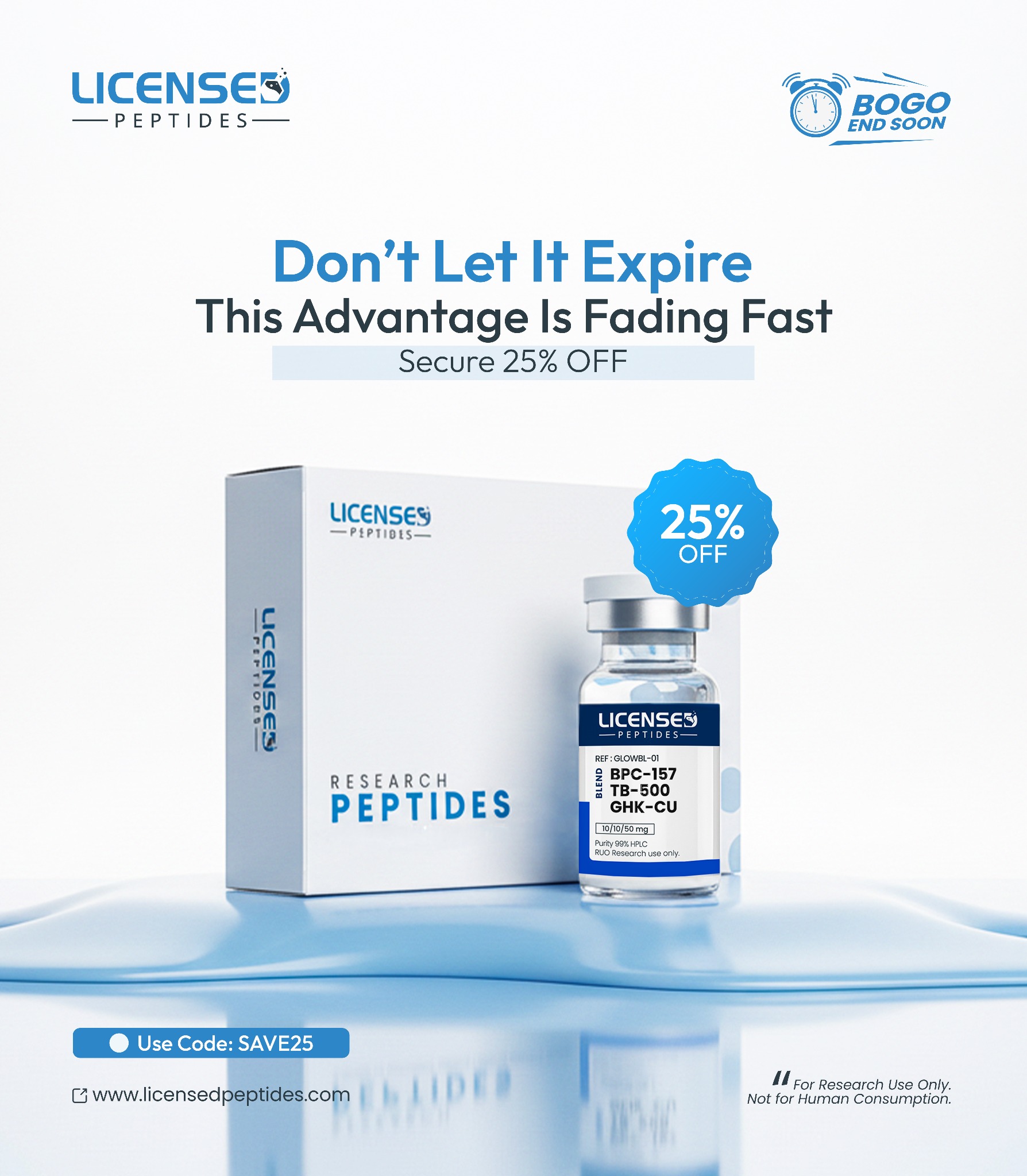 Licensed Peptides Facebook ad