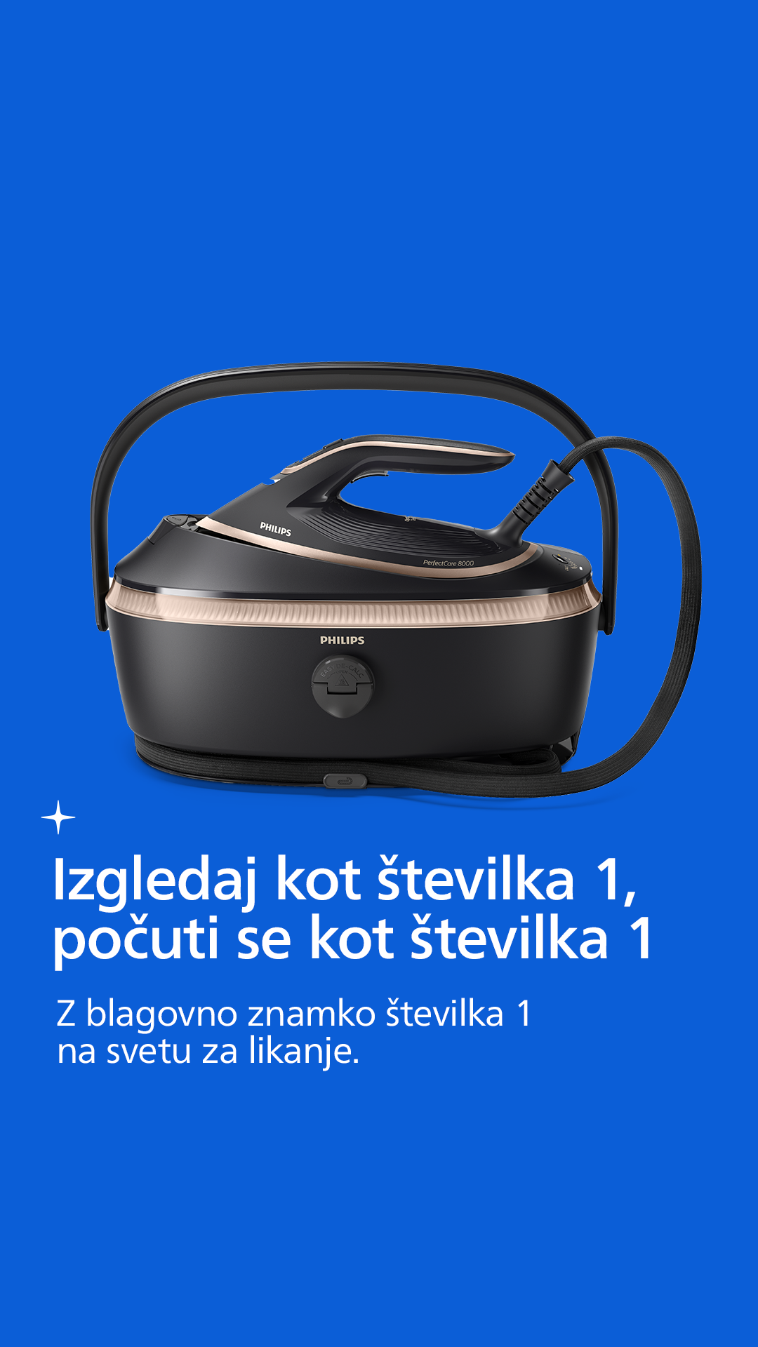 Philips Home Living Facebook ad: Hitro do odličnih rezultatov z najzmogljivejšo parno…