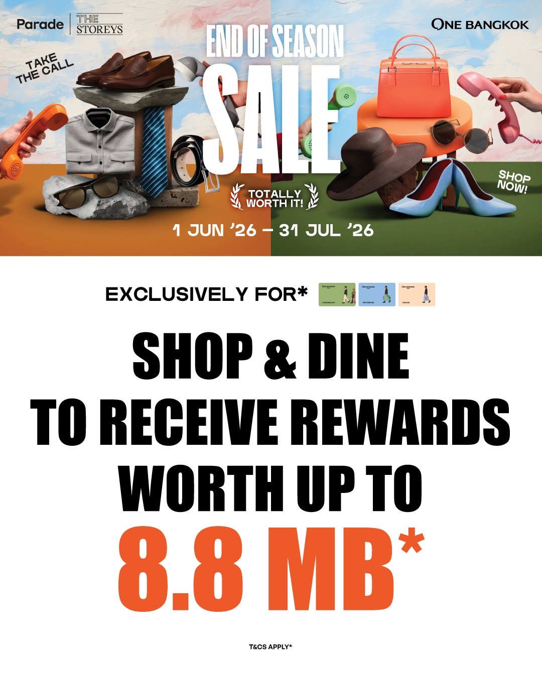 One Bangkok Retail Facebook ad: END OF SEASON SALES 2026
