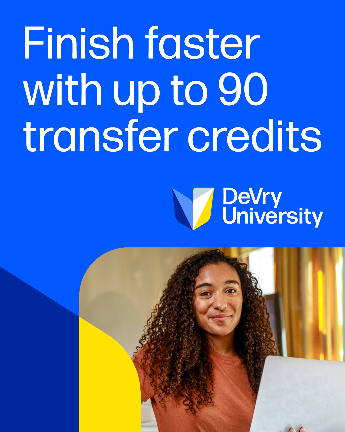DeVry University Facebook ad: Finish what you started