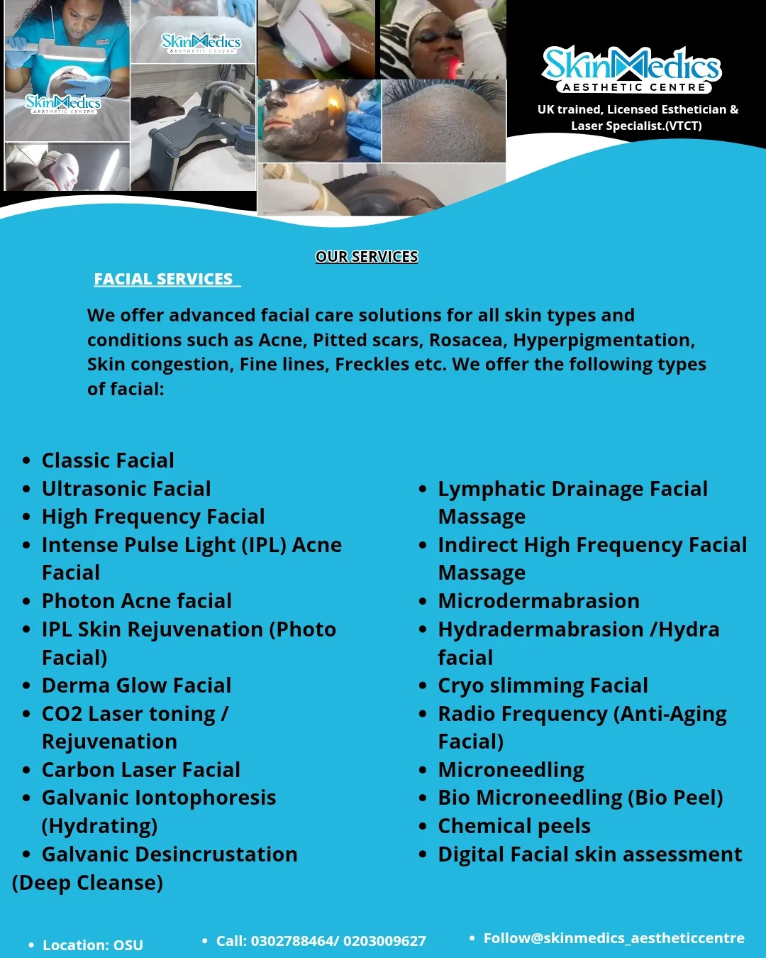 SkinmedicsAestheticcentre Facebook ad: The risk? Always worth it.