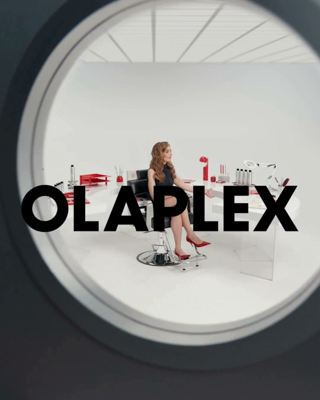 Olaplex Facebook ad: New Drop: Shape Set Hairspray