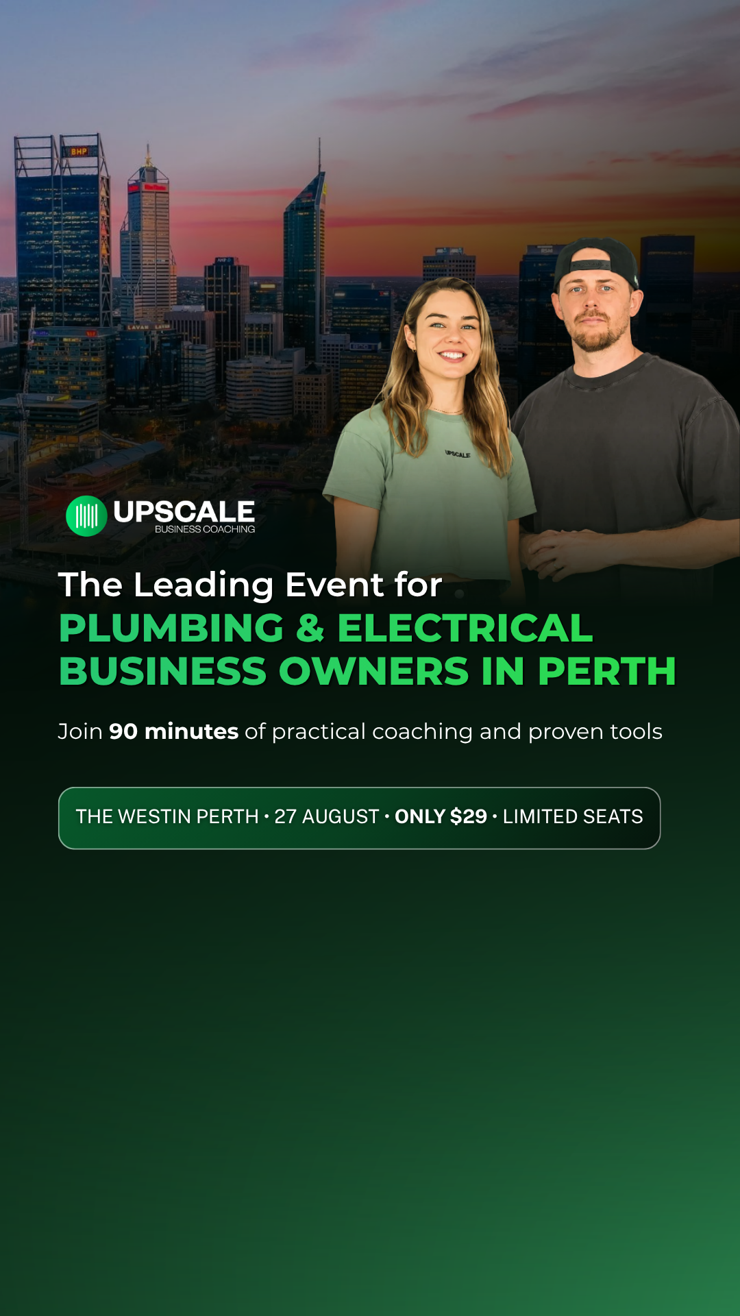 UpScale Tradie Business Coaching Facebook ad
