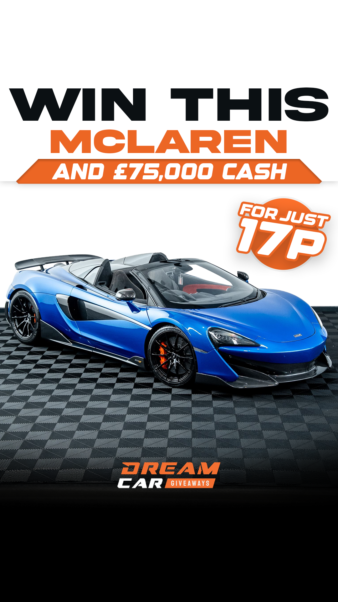Dream Car Giveaways Facebook ad