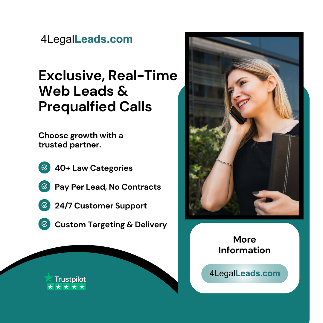 4LegalLeads.com: Leads for Law Firms & Selling Legal Plans Facebook ad