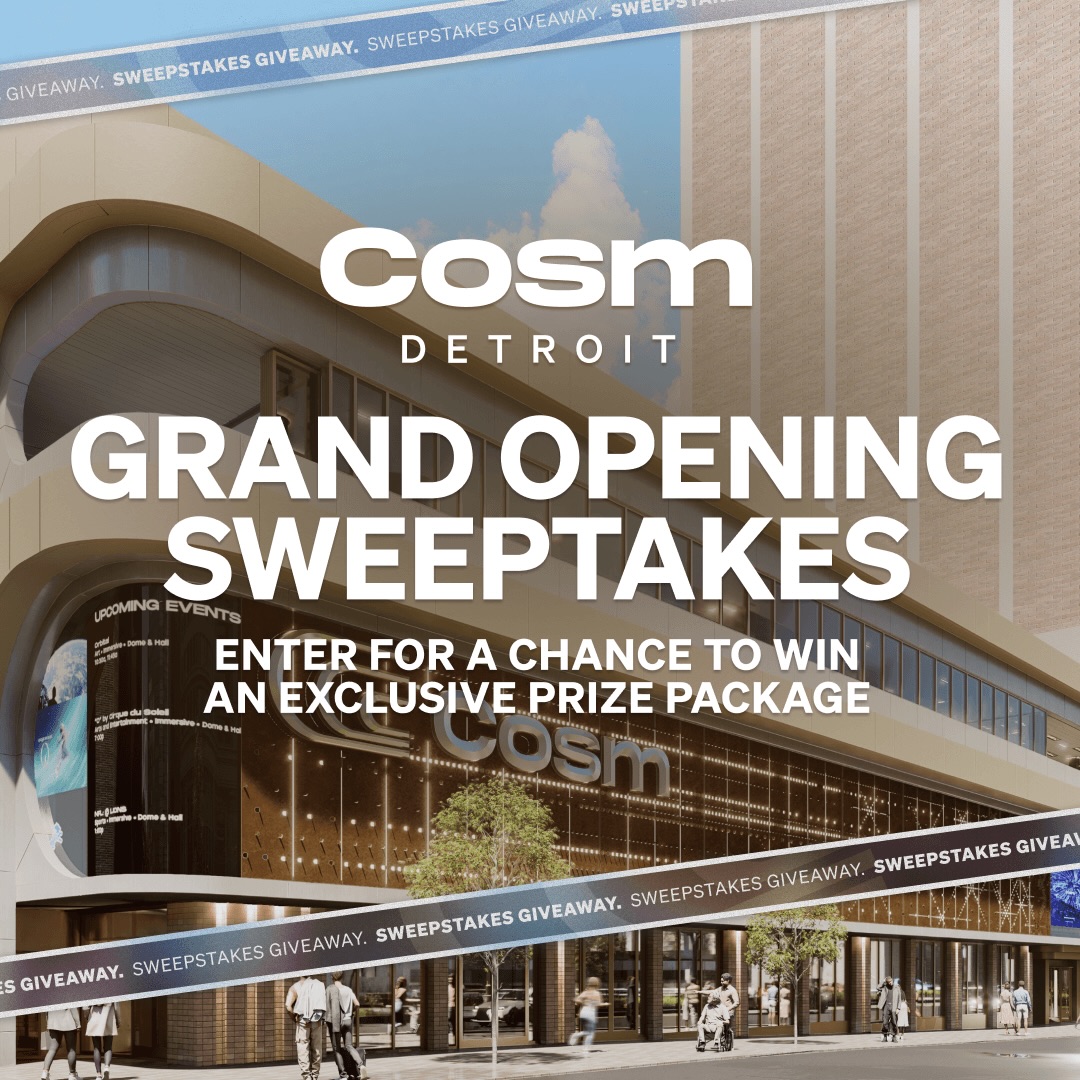 Cosm Detroit Facebook ad: Step inside The Dome and feel transported courtside…