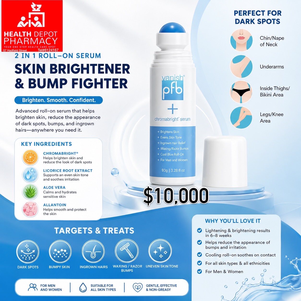 Health Depot Pharmacy Facebook ad: Restocks