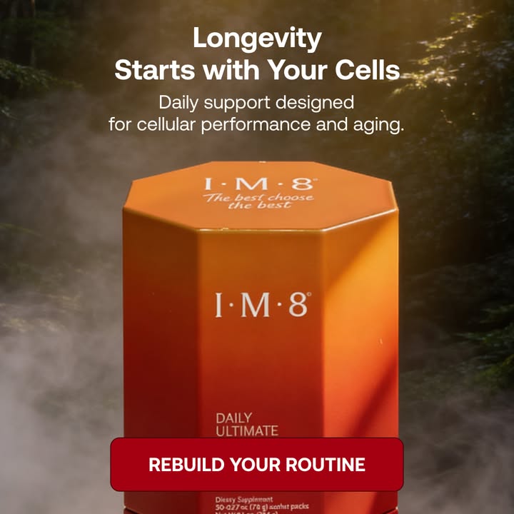 IM8 Global Facebook ad: Longevity Starts at the Cellular Level