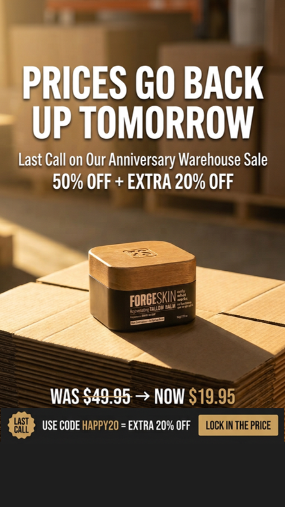 Forge Men Facebook ad