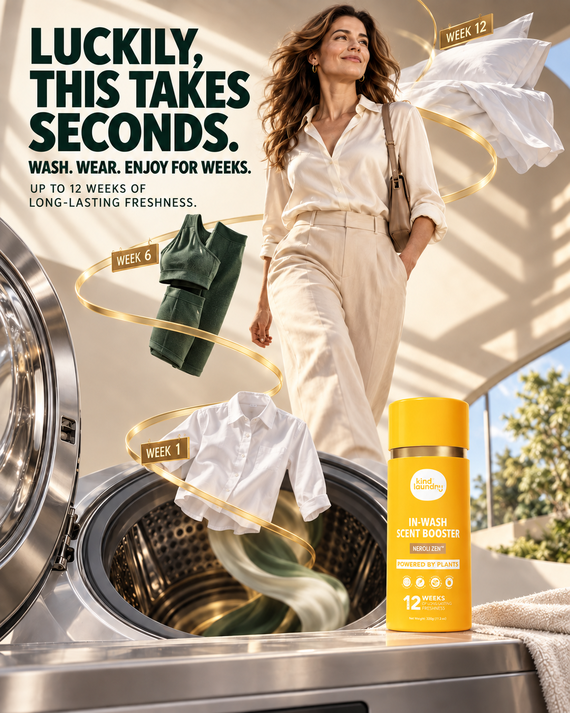 Kind Laundry Facebook ad: Plant-Derived Freshness That Outlasts the Laundry Cycle