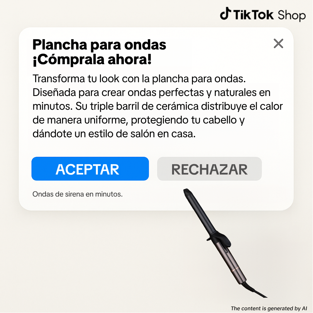 TikTok Shop US Facebook ad