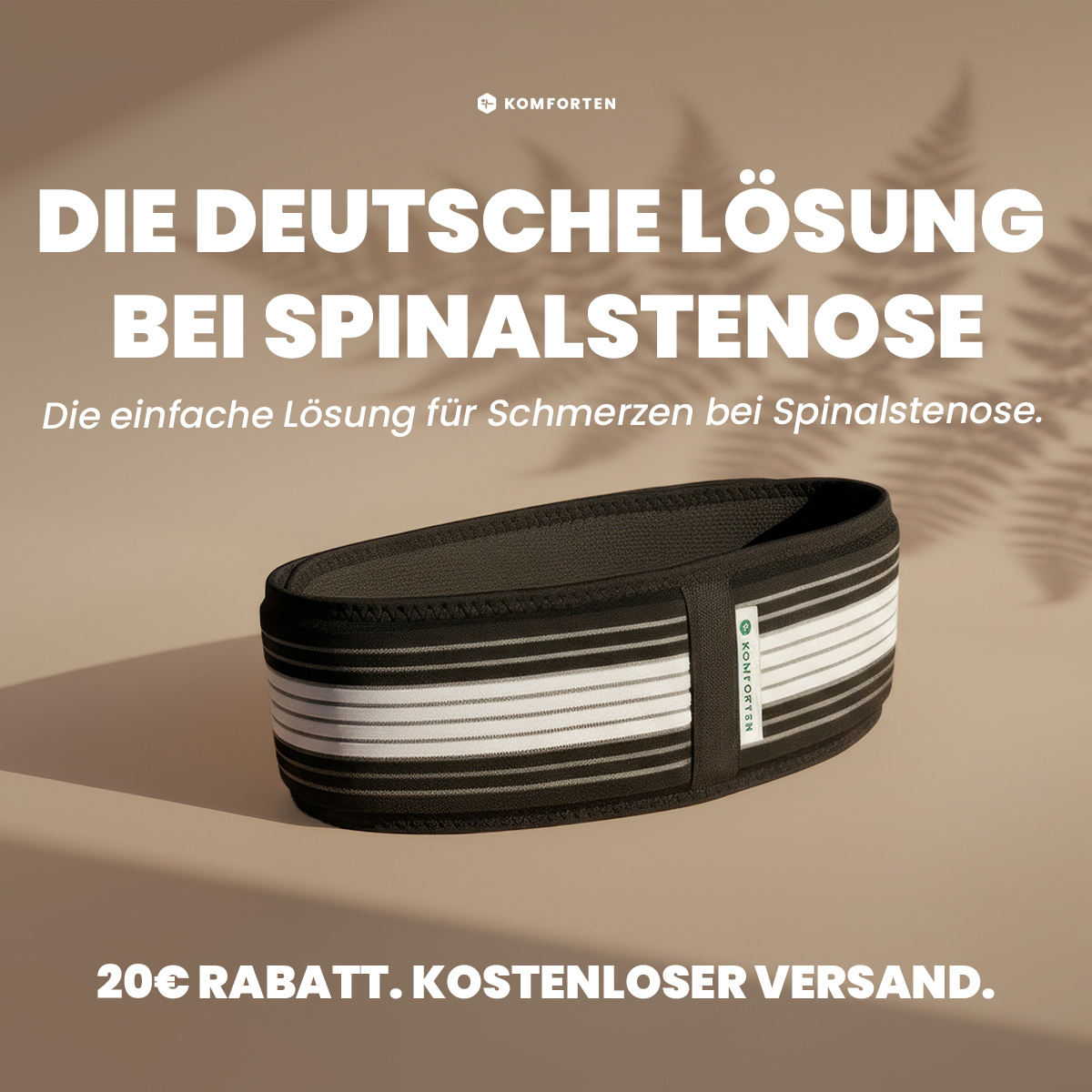 Back Pain Daily Facebook ad: Niemand muss mehr mit Schmerzen durch Spinalstenose leben