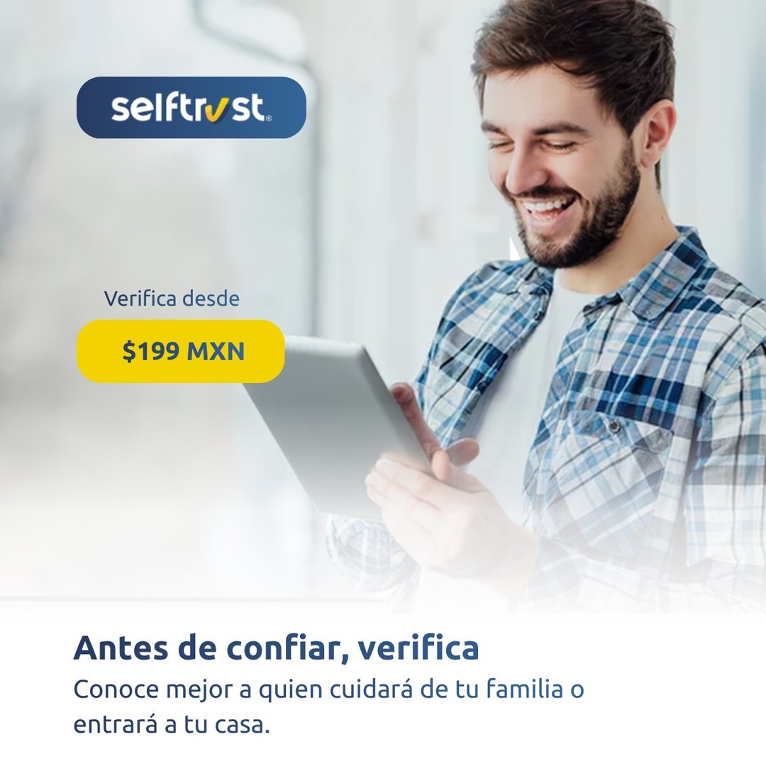 SelfTrust Facebook ad: La confianza también se construye con información.
