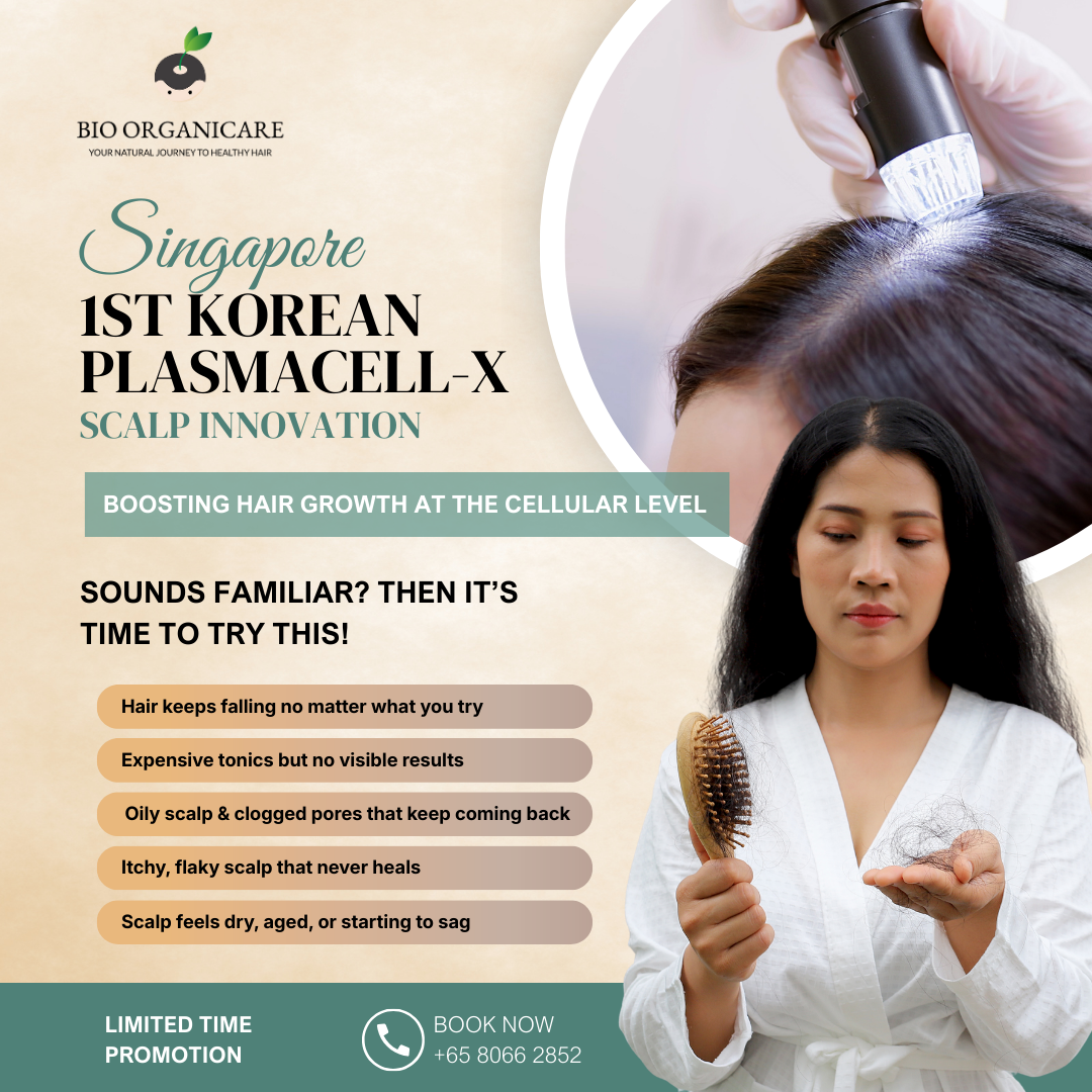 Bio Organicare Hair Care Centre Facebook ad: Cold-Based Scalp Repair That Soothes, Strengthens & Renews…
