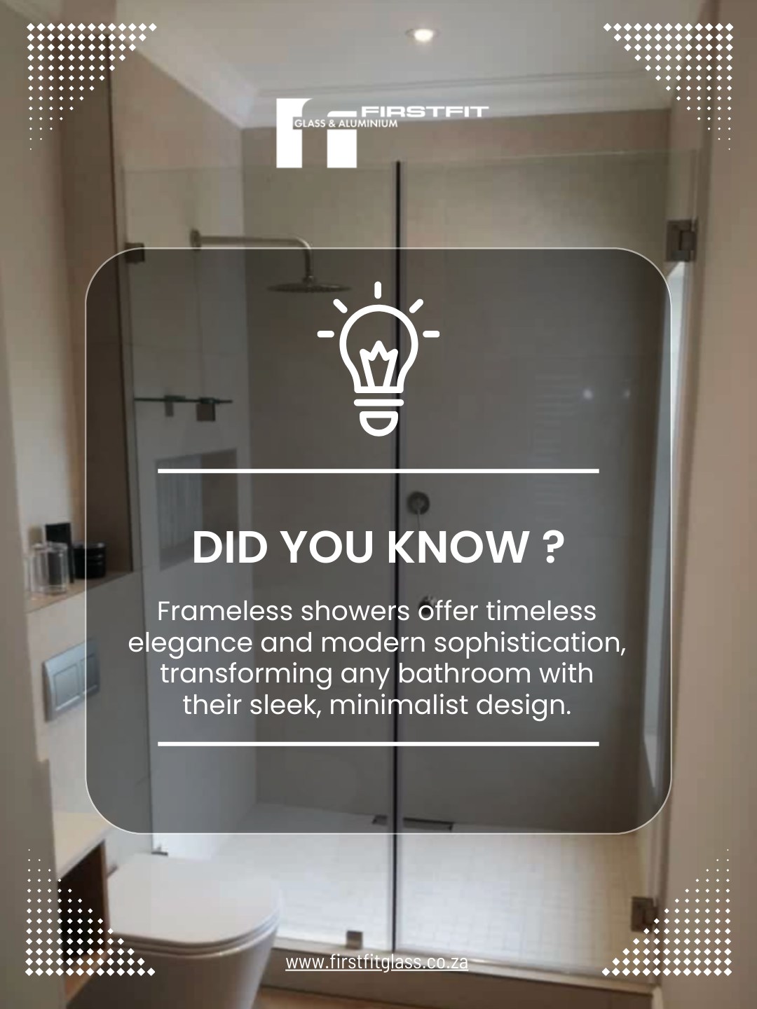 Firstfit glass and aluminium Facebook ad
