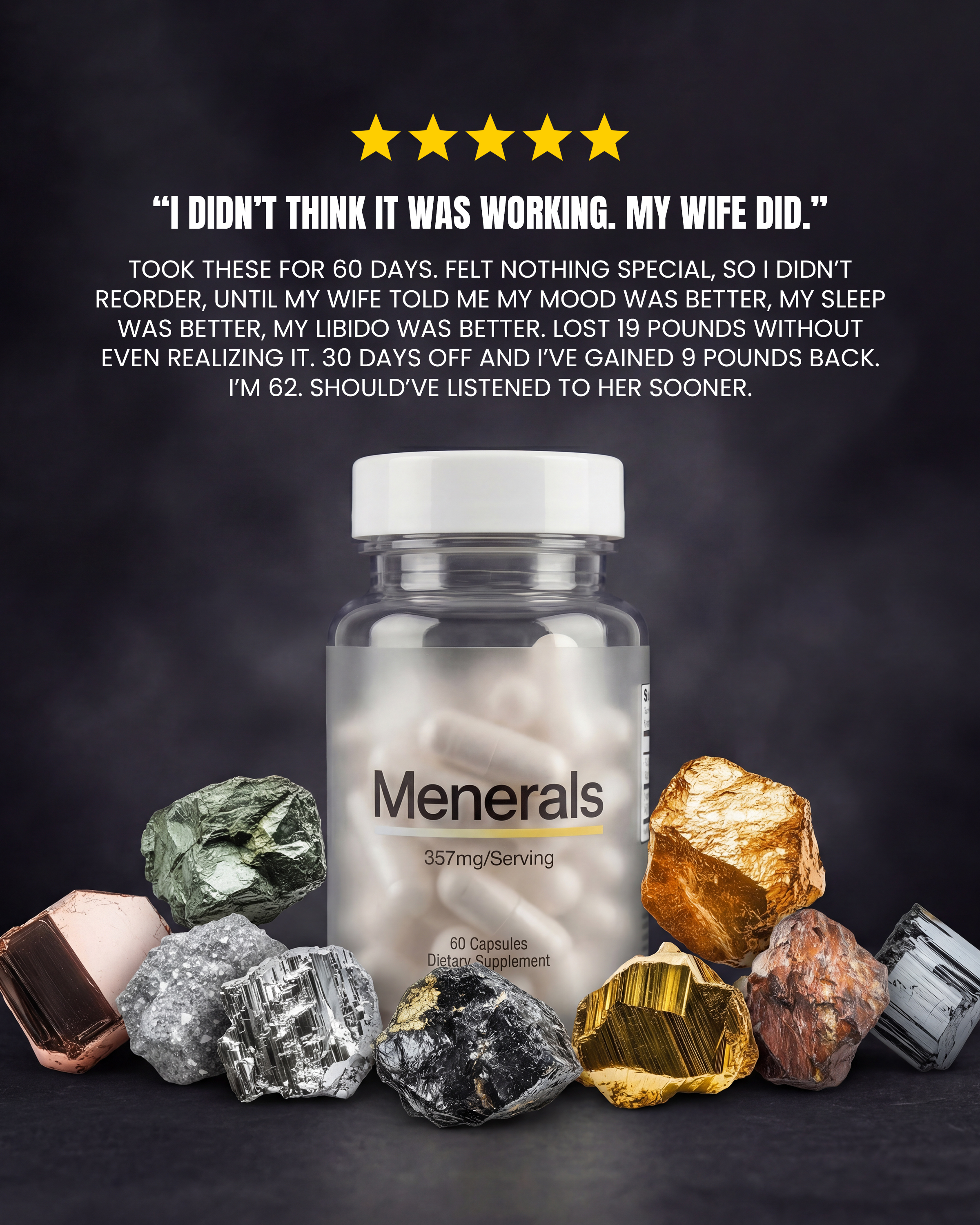 Menerals Facebook ad