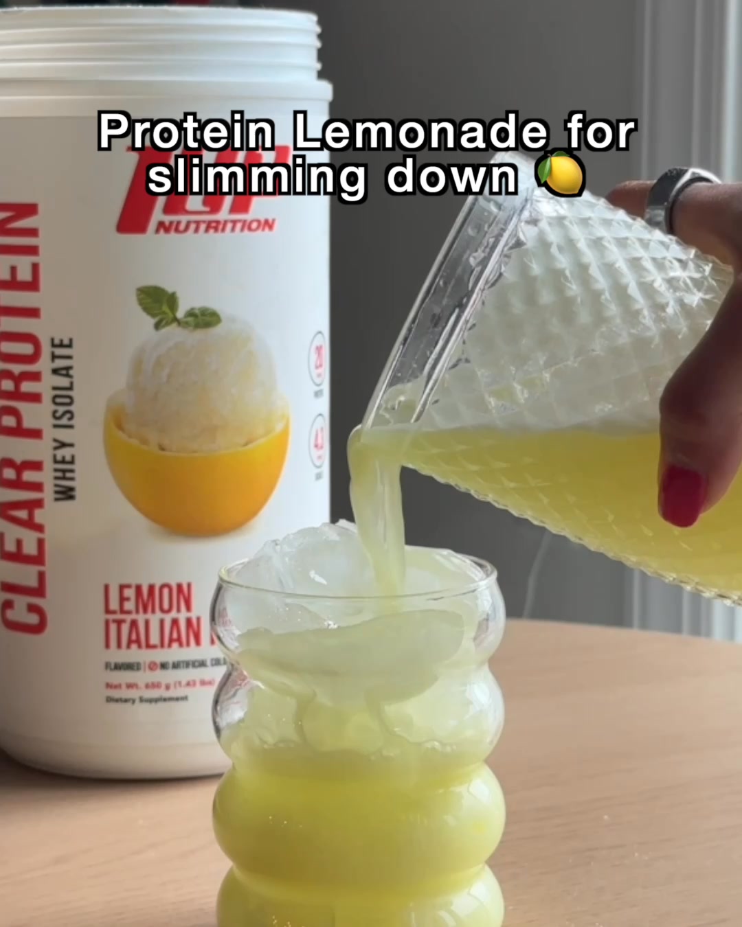 1 Up Nutrition Facebook ad: Clear Protein 20G Protein, Only 80 Calories