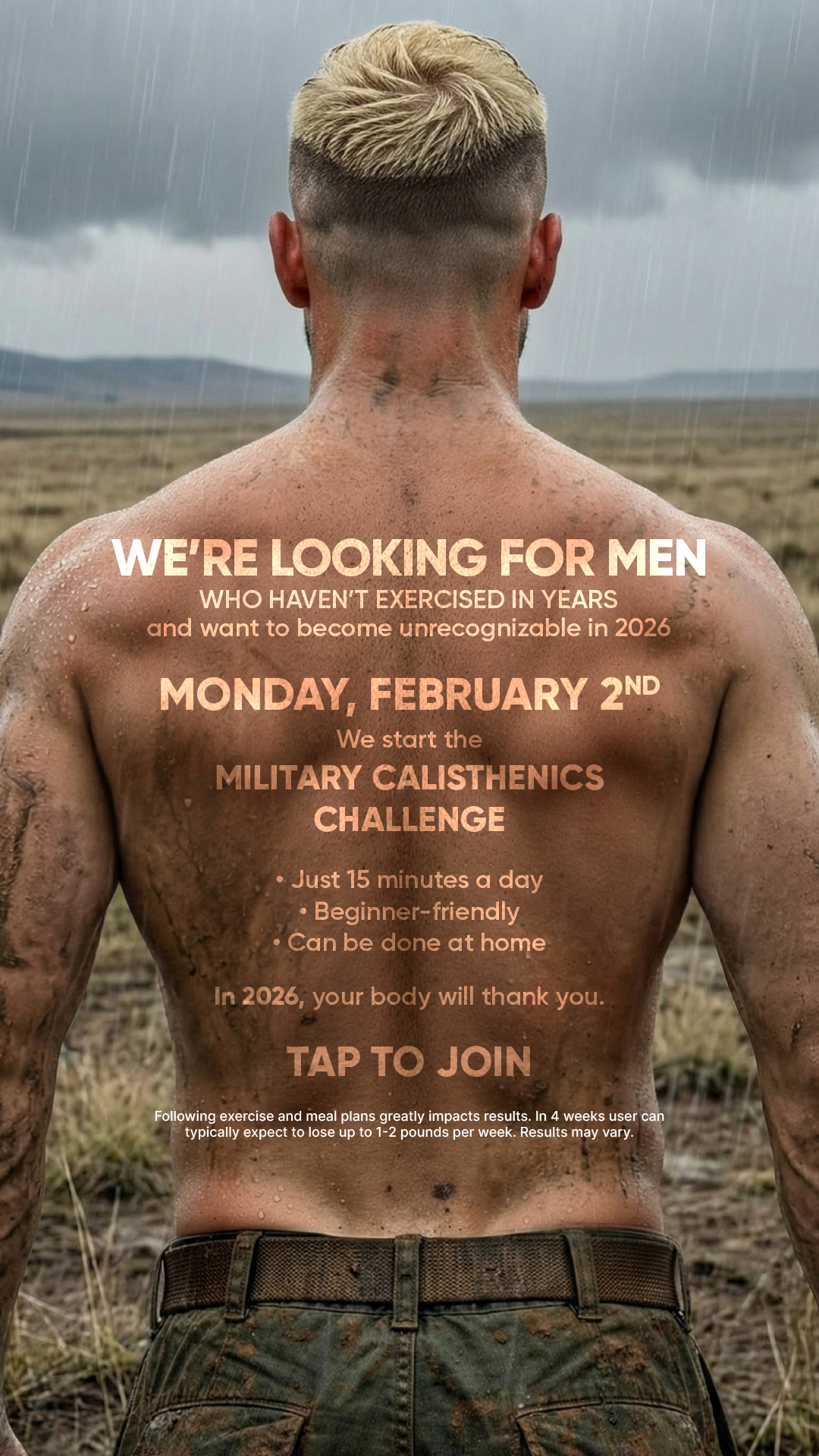 BetterMe Men Facebook ad