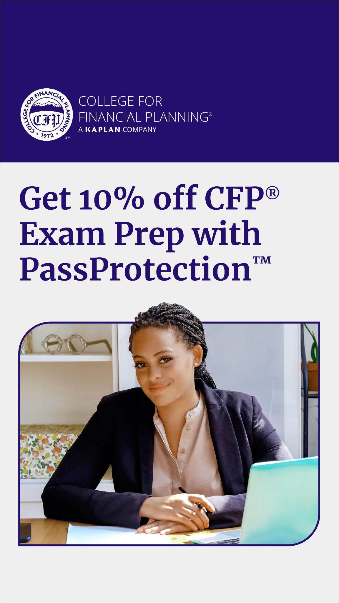 Kaplan Financial Education Facebook ad