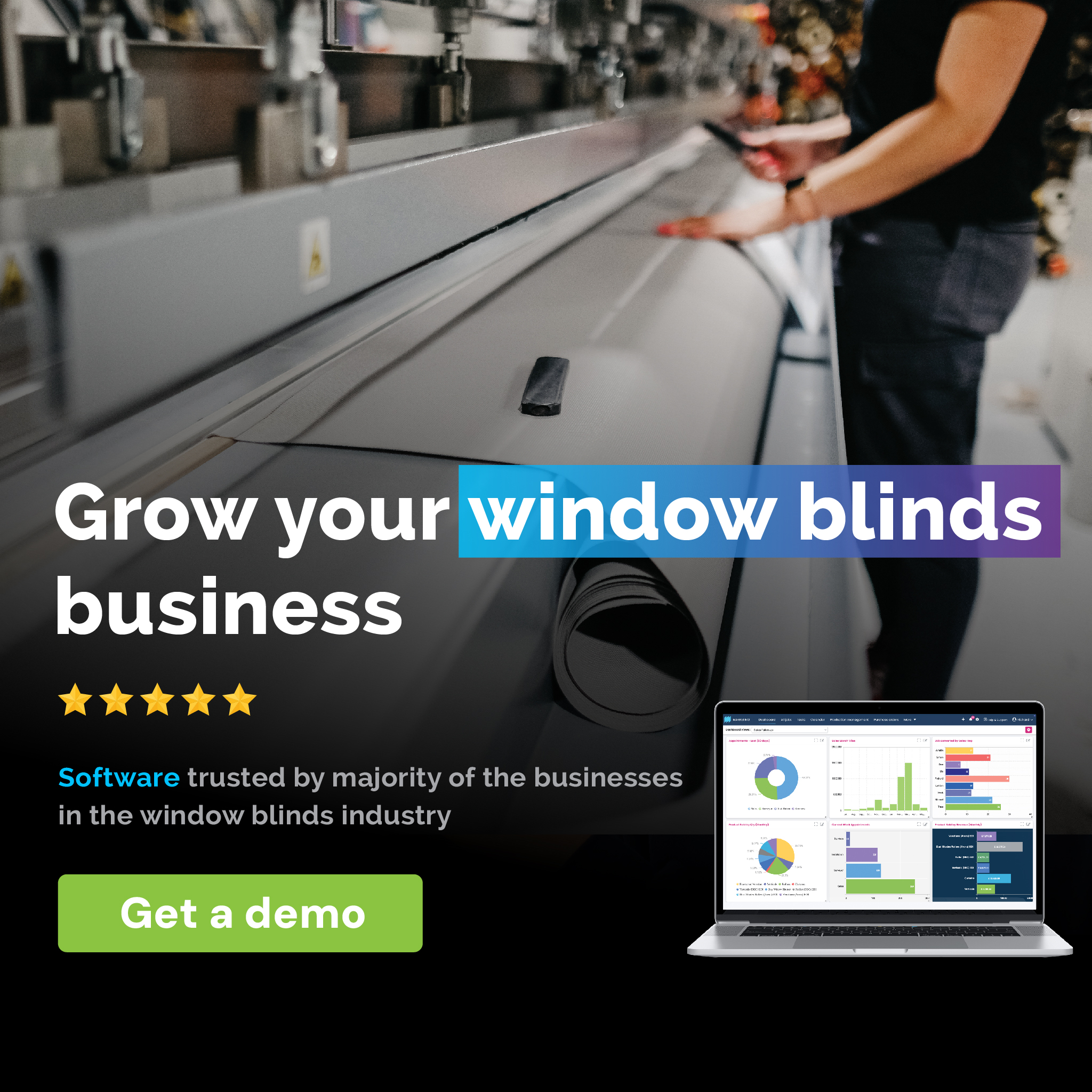 BlindMatrix Software Facebook ad