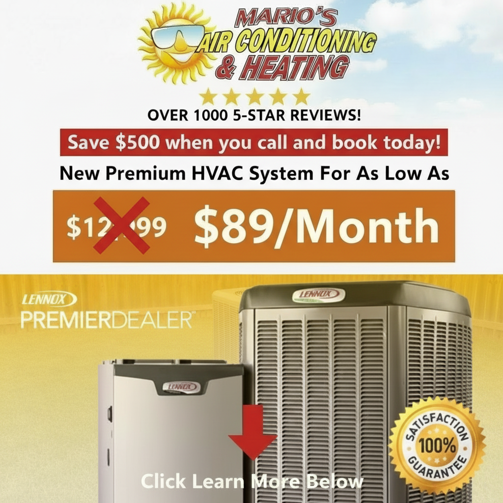 Mario's Air Conditioning & Heating Facebook ad