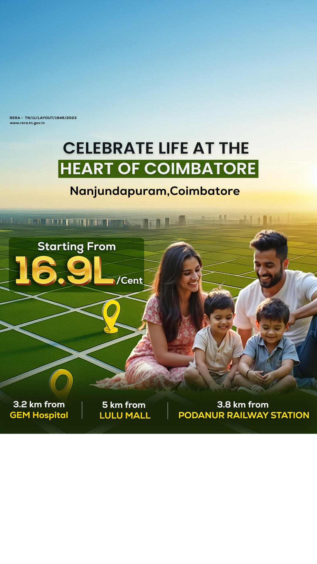 New Plots in Coimbatore Facebook ad from Jan 29, 2026