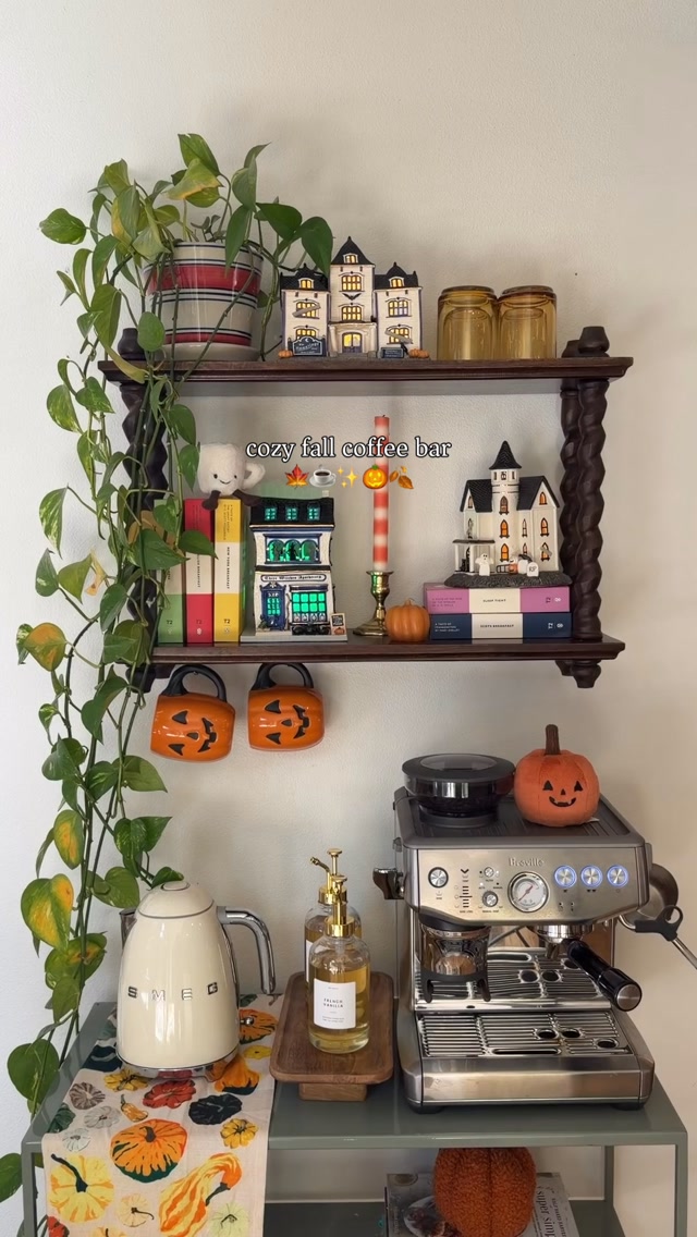 Lenox Facebook ad: cozy fall coffee bar